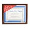 Nu-Dell Award-A-Plaque Document Holder Acrylic/Plastic 10-1/2 x 13 Walnut